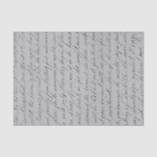 Papier Mousseline Script manuscrit vintage (Recto)
