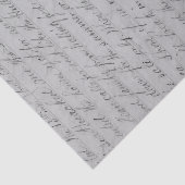 Papier Mousseline Script manuscrit vintage (Détail)