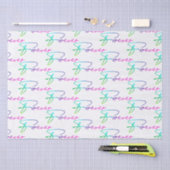 Papier Mousseline Script mariage Rainbow Forever (Artisanat)