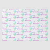 Papier Mousseline Script mariage Rainbow Forever (Recto)