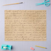 Papier Mousseline Script noir sur la page de découpage Tan (Artisanat)