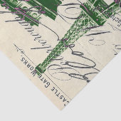 Papier Mousseline scripts français Paris eiffel tour arc de triomphe (Détail)