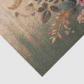 Papier Mousseline Scripture & Elegant Floral Equine, Decoupage  (Détail)