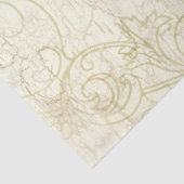 Papier Mousseline Scrolls Aquarelle Cracker Paint Texture Découpage (Détail)