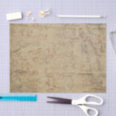 Papier Mousseline Scrolls et fleurs de style victorien (Artisanat)