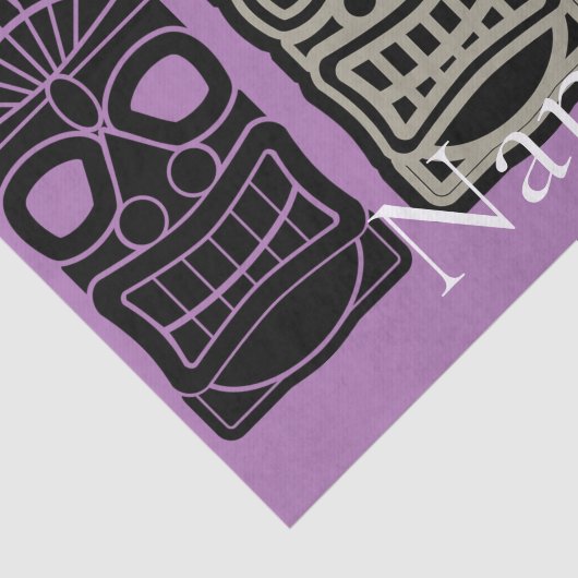 Papier Mousseline Sculptures Triple Tiki Thunder_Cove (Détail)