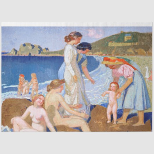 Papier Mousseline Sea Bathing, Maurice Denis (Recto)