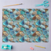 Papier Mousseline Sea Glass Pattern Decoupage (Artisanat)