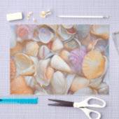 Papier Mousseline Sea Shops Ocean Beach Découpage Art Design (Artisanat)