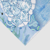 Papier Mousseline Sea Turtle Beach Ocean Sand Blue Decoupage (Détail)