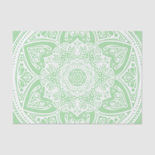 Papier Mousseline Seafoam Mandala (Recto)