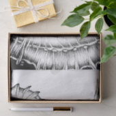 Papier Mousseline Seahorse Ink Black and White (Cadeau)