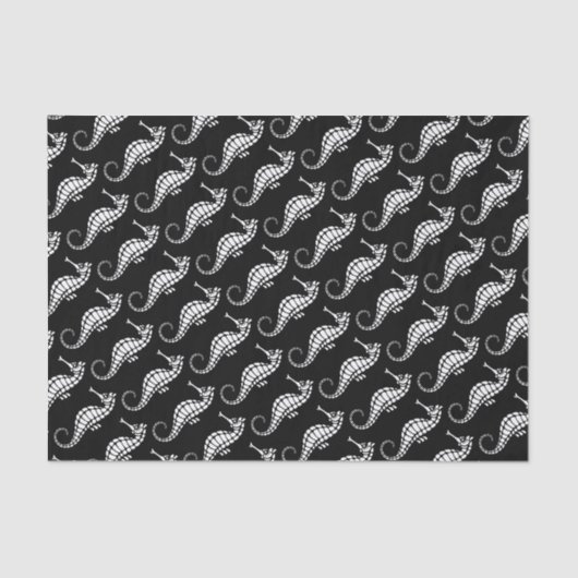 Papier Mousseline Seahorse White (Recto)