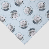 Papier Mousseline Sealyham Terrier Peinture Cute Original Chien Art (Détail)