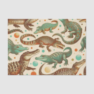 Papier Mousseline Seamlees d'alligator vintages