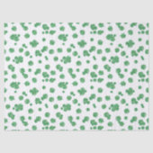 Papier Mousseline Seamless Lucky Four-Leaf Clover Pattern (Recto)