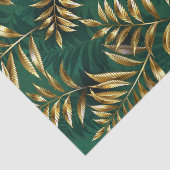 Papier Mousseline Seamless pattern with golden ferns (Détail)