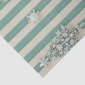 Papier Mousseline Seaoam Striped Crystal Trees (Détail)