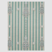 Papier Mousseline Seaoam Striped Crystal Trees (Recto)