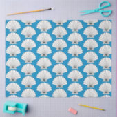 Papier Mousseline Seashell Beach Ocean Blue Decoupage Tissu papier (Artisanat)