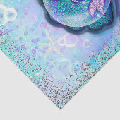 Papier Mousseline Seashell Fit pour une Parties scintillant de sirèn (Détail)