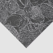 Papier Mousseline Seashell Ocean Beach Photographie Noir Et Blanc (Détail)