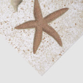 Papier Mousseline Seashell Sandy Beach Starfish Découpage Vintage (Détail)