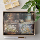 Papier Mousseline Seau de fleurs (Cadeau)