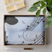 Papier Mousseline Section Trumpet Musique bleue (Cadeau)