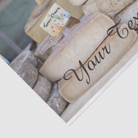 Papier Mousseline Sélection de Fromage Rustique Français (Détail)