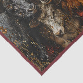 Papier Mousseline Selfie Lovers Vaches (Détail)