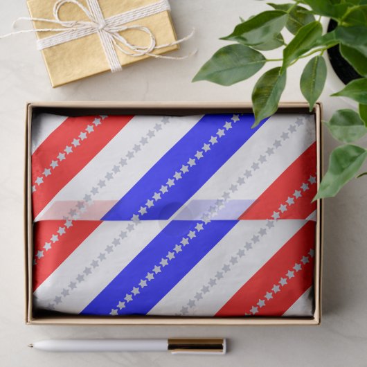 Papier Mousseline Semiquincentennial Stars & Stripes 250th (Cadeau)