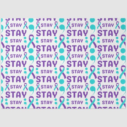 Papier Mousseline Sensibilisation à la santé mentale Emballage du sé (Recto)