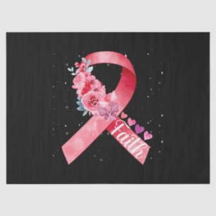 Papier Mousseline Sensibilisation au cancer du sein Ruban rose