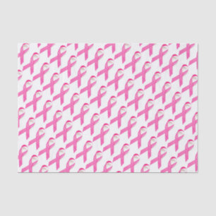 Papier Mousseline Sensibilisation au cancer du sein Ruban rose