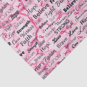 Papier Mousseline Sensibilisation des survivants du cancer du sein (Détail)