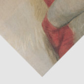 Papier Mousseline Sensuel Beauté féminine avec Bas rouges (Détail)