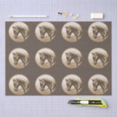 Papier Mousseline Sepia Brown (Artisanat)