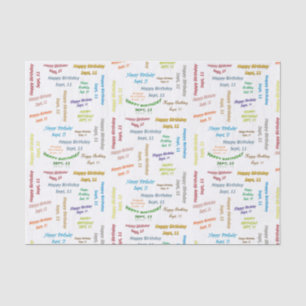 Papier Mousseline Septembre, 11 Anniversaire Tissue Paper