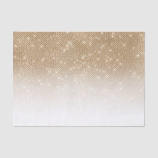 Papier Mousseline Séquin de Parties scintillant or glamour Ombre Gra (Recto)
