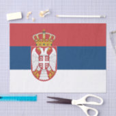 Papier Mousseline Serbia Flag (Artisanat)