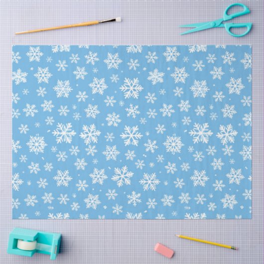 Papier Mousseline Sérénade de neige (Artisanat)