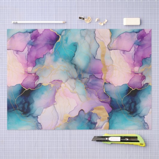 Papier Mousseline Serendipity Crystal Blue (Artisanat)