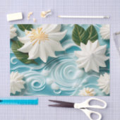 Papier Mousseline Serene Beach Scene avec White Seafoam (Artisanat)