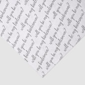 Papier Mousseline Serez-Vous Mon Bridesman Proposition Tissus Docume (Détail)