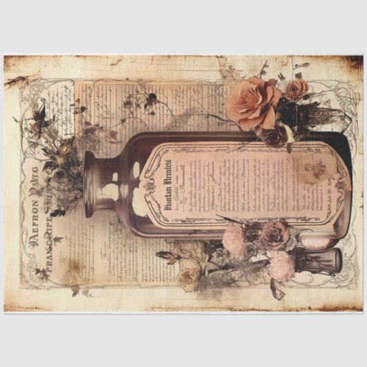 Papier Mousseline Série 15 de conception de potion de sorcière vinta (Recto)