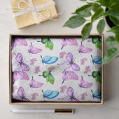 Papier Mousseline Série Aquarelle Hortensia Design 5 (Cadeau)