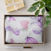 Papier Mousseline Série Aquarelle Hydrangea Design 9 (Cadeau)
