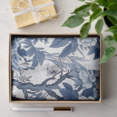 Papier Mousseline Série Chinoserie Bleu et Blanc Design 4 (Cadeau)