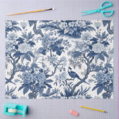 Papier Mousseline Série Chinoserie Bleu et Blanc Design 4 (Artisanat)